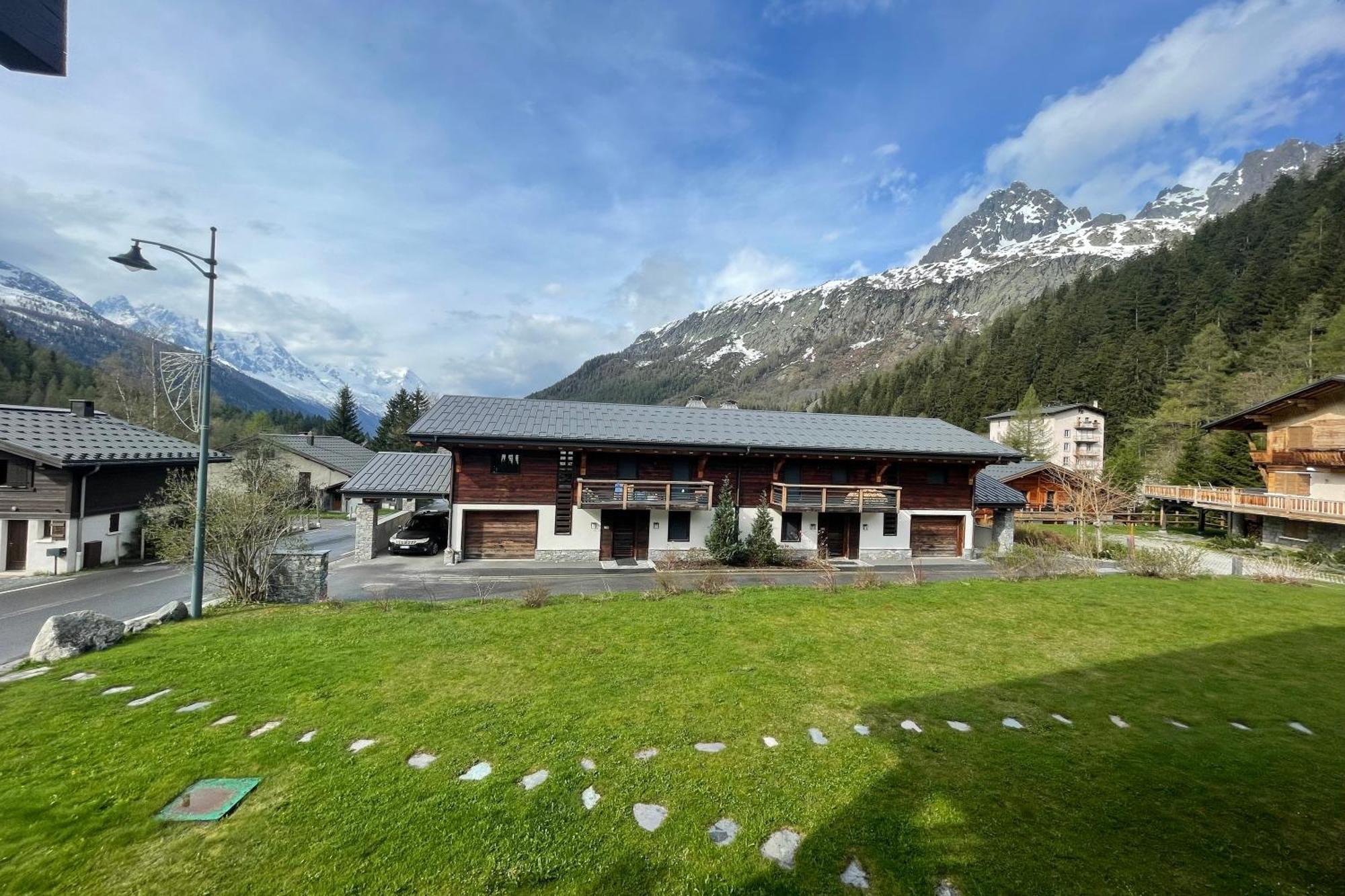 Sunny Nest - View Of Mb Montroc - Happy Rentals Chamonix Mont Blanc Exterior foto